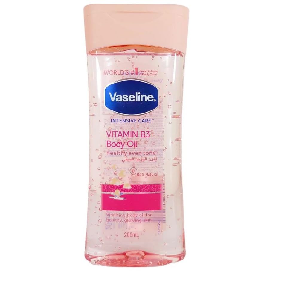 Vaseline Intensive Care Vitamin B3 Body Oil 200ml ,Imported