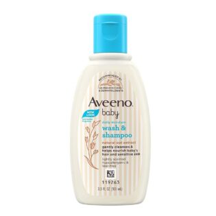 Aveeno Baby Daily Moisture Wash and Shampoo 100ml (Imported)