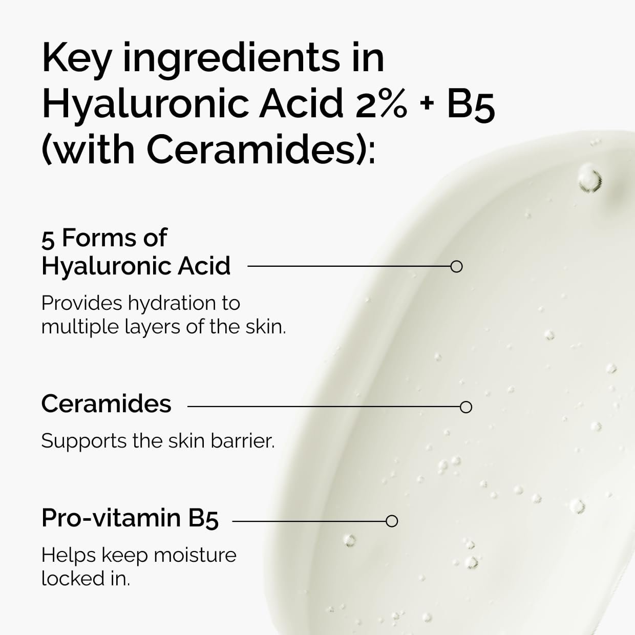 The Ordinary Hyaluronic Acid 2% + B5 (with Ceramides), Multi-Depth Hydration Serum for Plumper, Smoother Skin 30ML ,Imported, Canada - Image 3