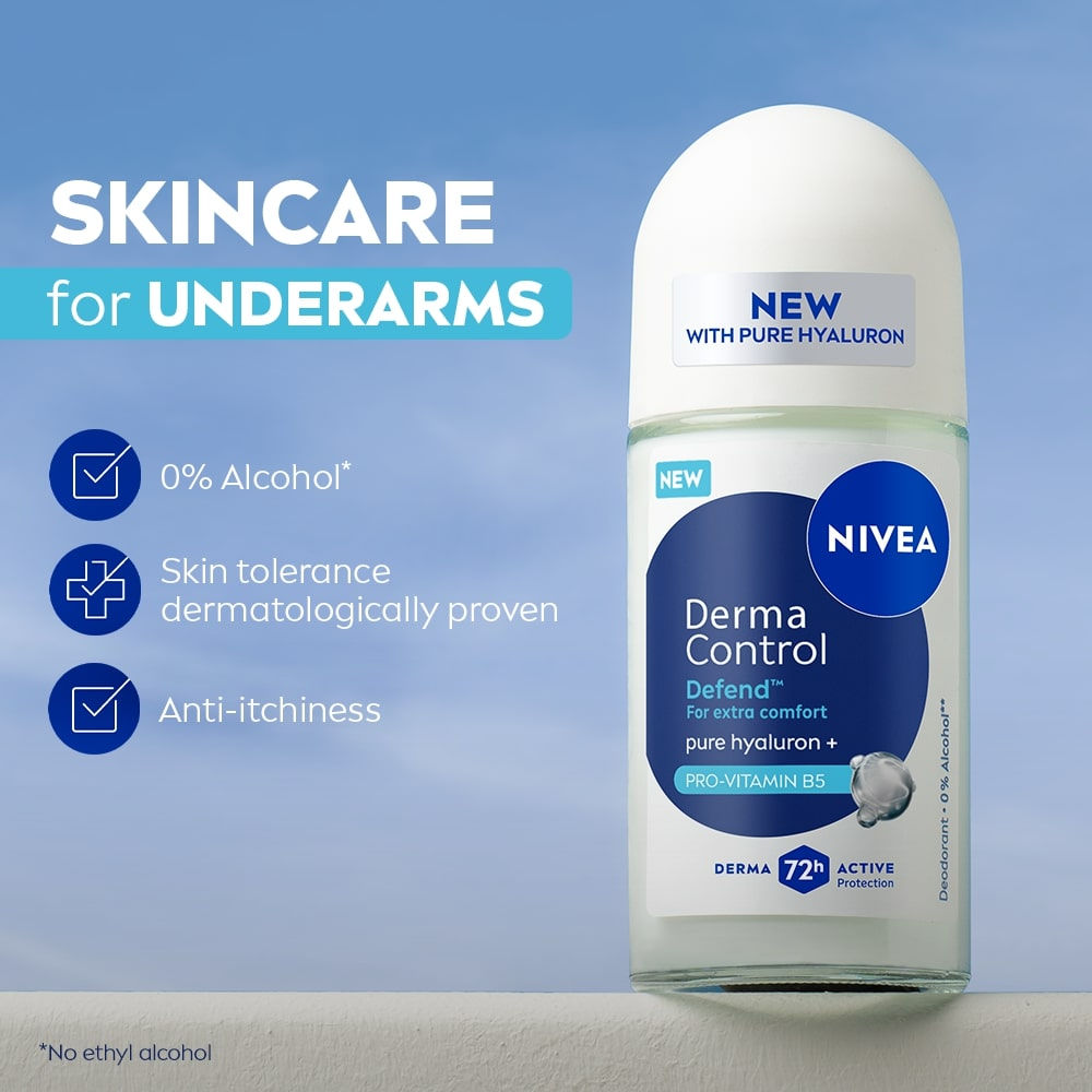NIVEA Derma Control Defend Underarm Roll-On(50ml) - Image 4
