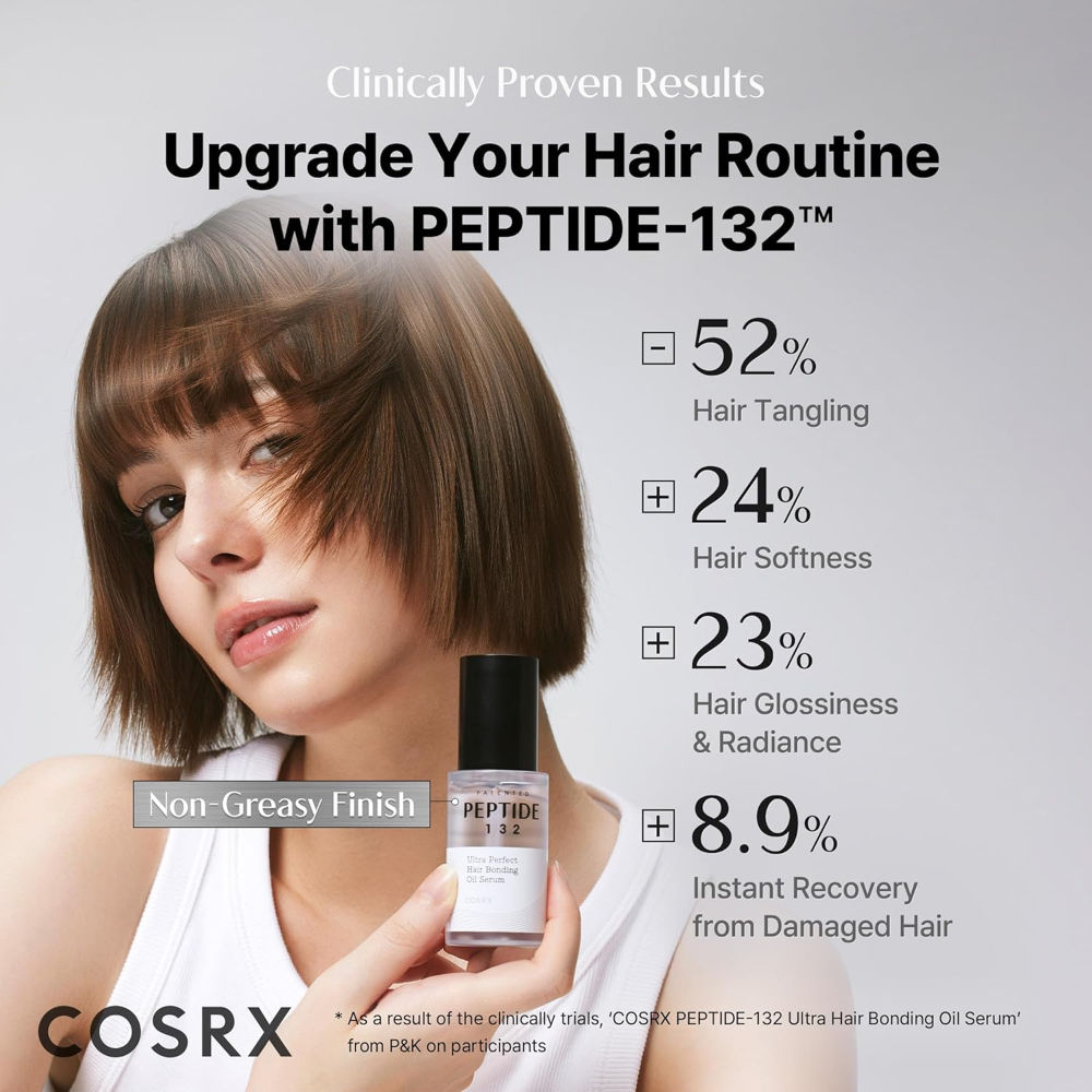 COSRX Peptide-132 Ultra Perfect Hair Bonding Oil Serum(28ml) - Image 4