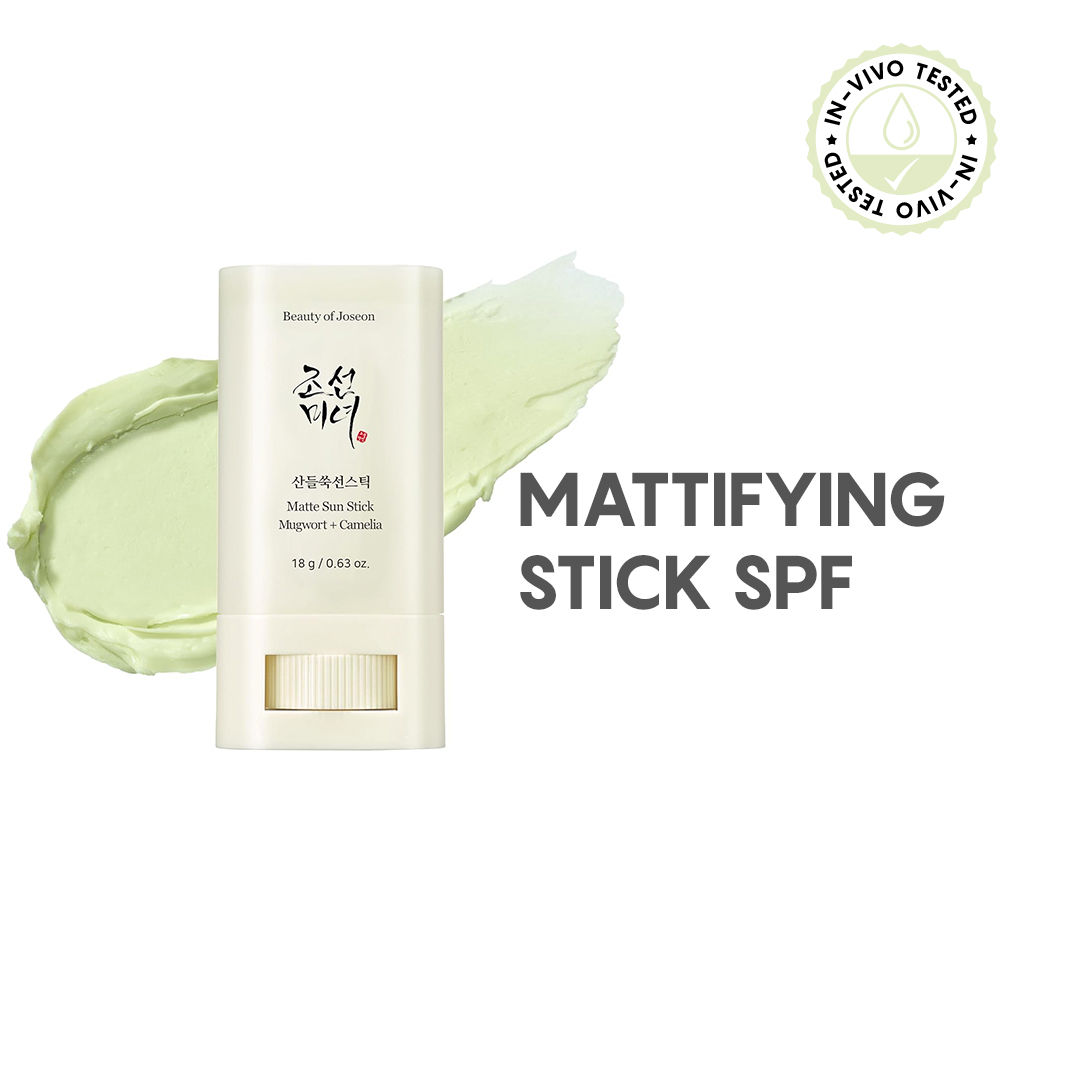 Beauty Of Joseon Matte Sunscreen Stick Mugwort + Camelia SPF 50 PA++++(18g)
