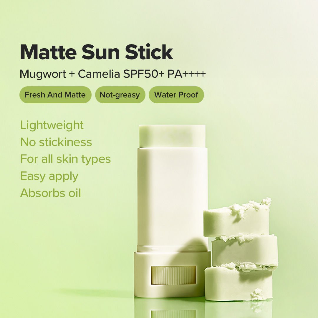 Beauty Of Joseon Matte Sunscreen Stick Mugwort + Camelia SPF 50 PA++++(18g) - Image 2
