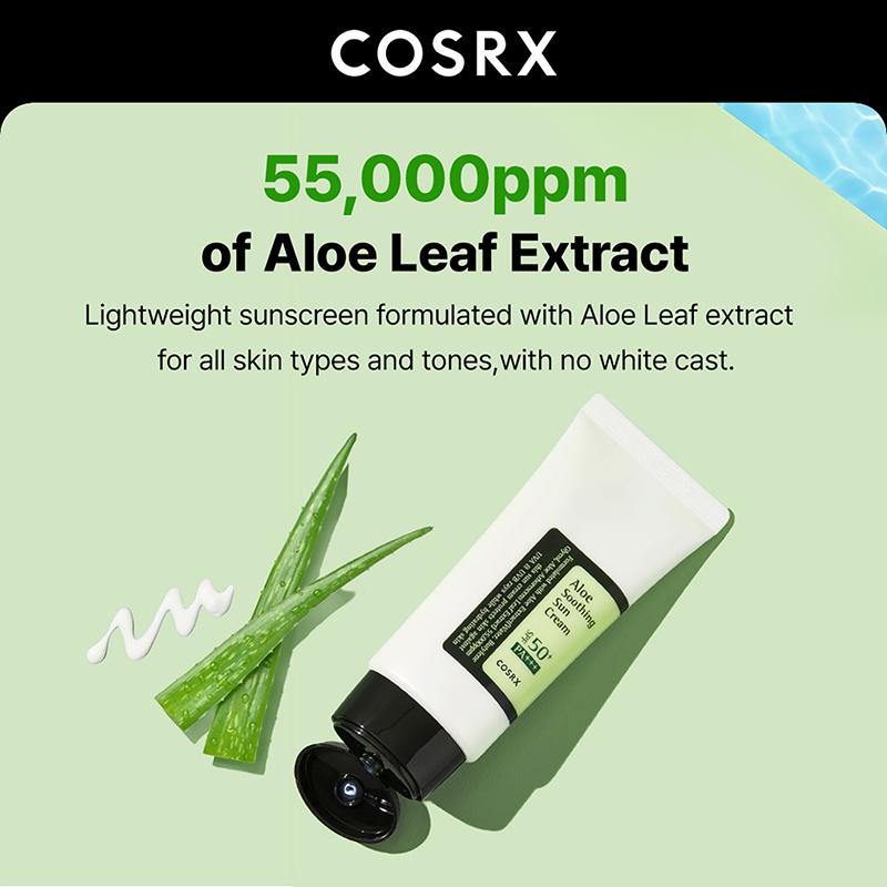 COSRX Aloe Soothing Sun Cream SPF 50+ PA+++(50ml) - Image 2