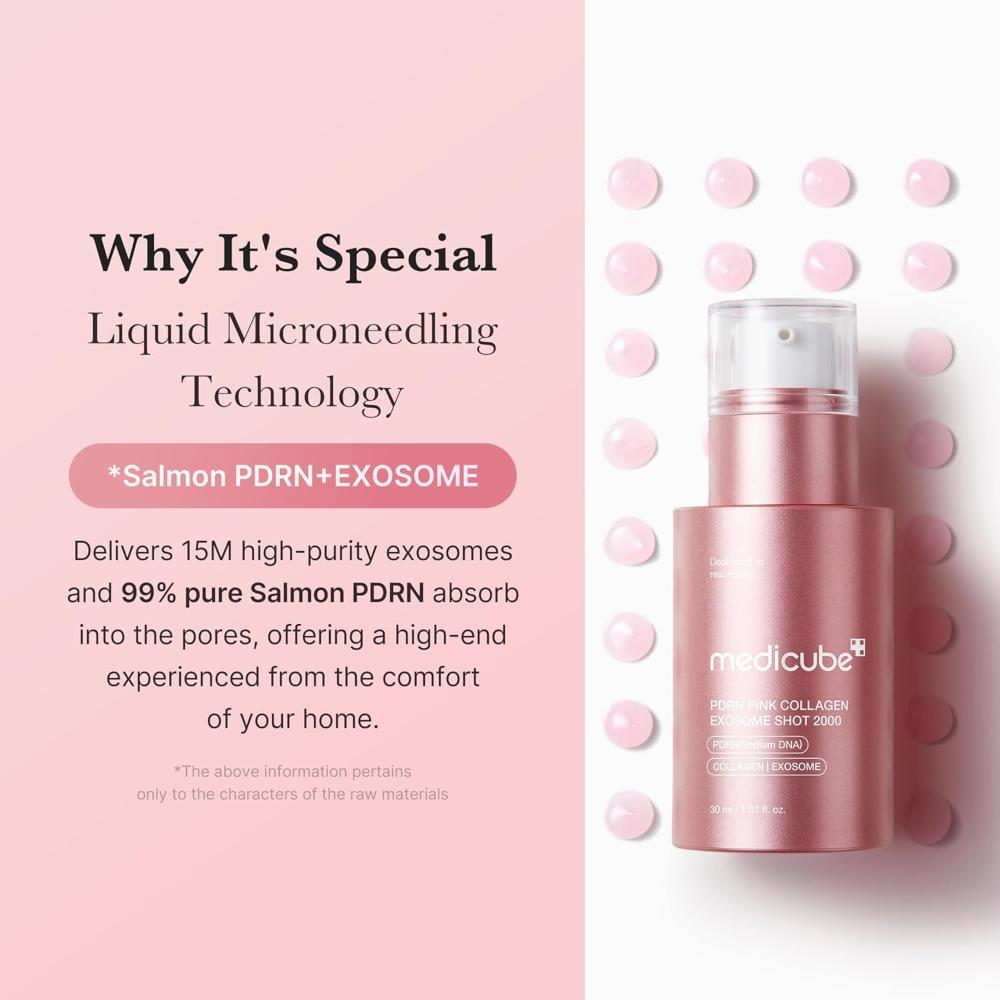 Medicube PDRN Pink Collagen Exosome Shot 2000 Serum(30ml) - Image 5